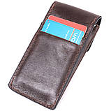 Оригінальна ключниця у формі футляра з натуральної шкіри Grande Pelle 22570 Коричневий, фото 4