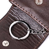 Оригінальна ключниця у формі футляра з натуральної шкіри Grande Pelle 22570 Коричневий, фото 6