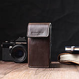 Оригінальна ключниця у формі футляра з натуральної шкіри Grande Pelle 22570 Коричневий, фото 8