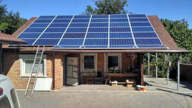 Сетевая солнечная станция в Украине, проектирование, продажа, монтаж, сервис, официальная гарантия