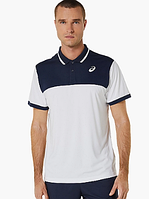 Поло чол. Asics COURT POLO SHIRT white/black (L)
