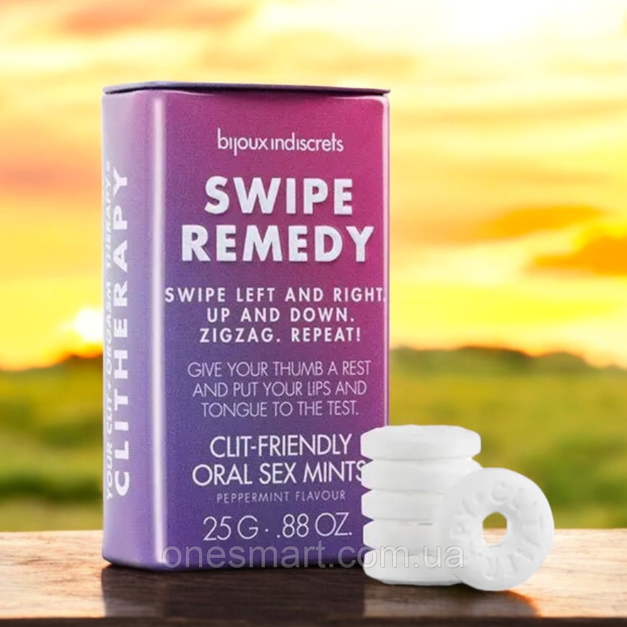 Цукерки для орального сексу м'ятні "Swipe Remedy - clitherapy oral sex mints" Bijoux Indiscrets (25 г), фото 1