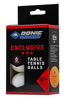 М'ячі Donic EXCLUSIVE (Advantgarde) 3* 40+ 6шт white