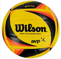 М'яч волейбольний Wilson OPTX AVP REPLICA YELLOW/BK/RD