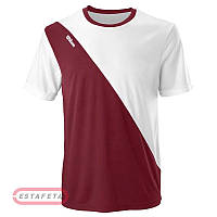 Футболка чол. Wilson TEAM II CREW white-bordo L