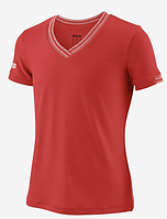 Футболка дит. Wilson jr team V-neck red (S)