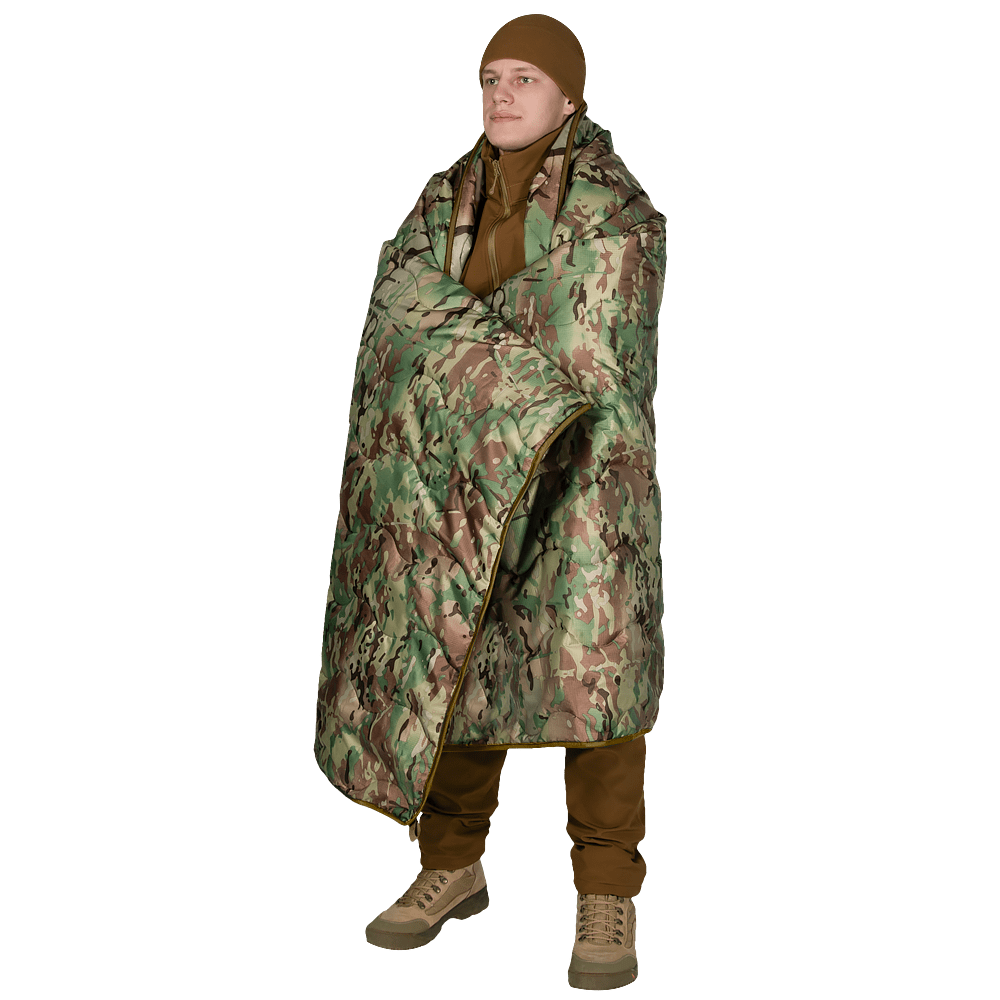 Ковдра-лайнер тактична 210 х140 см Woobie LT Multicam, фото 1