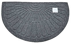 Килимок придверний текстильний  півколо К-502 45х75 см