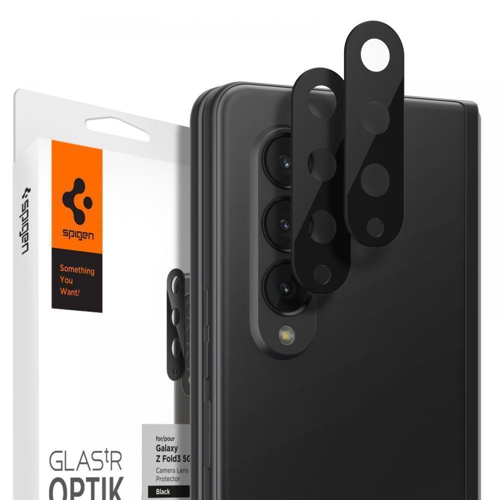 Захисне скло на камеру Spigen GlastR Slim Optik Camera Lens 2-Pack Samsung Galaxy Z Fold 3 Black (AGL03157)