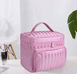 Дорожня косметичка Trip Story 17х22х15 см Рожевий (KOSATTICA-10 pink), фото 2