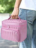 Дорожня косметичка Trip Story 17х22х15 см Рожевий (KOSATTICA-10 pink), фото 3