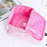 Дорожня косметичка Trip Story 17х22х15 см Рожевий (KOSATTICA-10 pink), фото 6