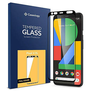 Захисне скло Caseology Tempered Glass Full Screen Protector Cover для Google Pixel 4 XL Black (AGL00594)