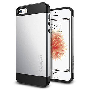 Чохол Spigen Slim Armor для iPhone 5/5S/SE Silver Satin (SGP10476)