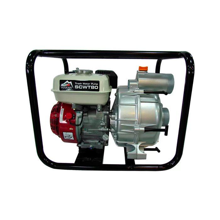 Мотопомпа бензинова Vulkan SCWT80H для брудної води з двигуном Honda GX 200 (81696), фото 1