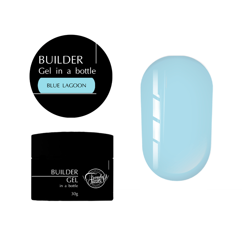 Моделюючий гель Trendy Nails Builder Gel in a bottle Blue lagoon, 30 мл, фото 1