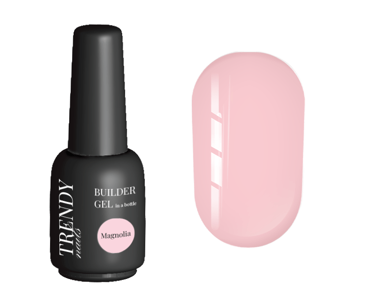 Моделюючий гель з пензликом Trendy Nails Builder Gel in a bottle Magnolia, 15 мл, фото 1