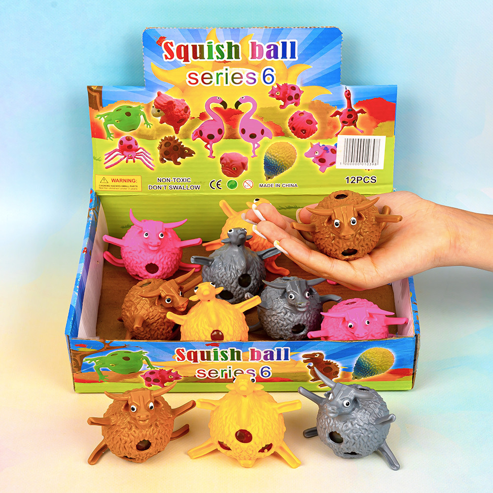 Антистрес з орбізами Тварини, 5 см 12 шт в упаковці