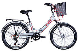 Велосипед 24" Formula SMART FRW AM Vbr тріскачка 2024 рама - 15" сріблястий