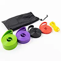 Набор резинок для подтягиваний 5шт, резиновые петли-эспандеры (резина) для фитнеса OSPORT (OF-0256)