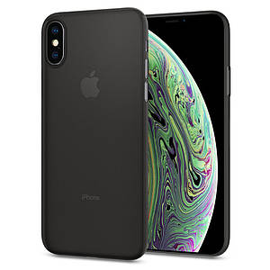 Чехол Spigen AirSkin для iPhone XS/X Black (063CS24910)