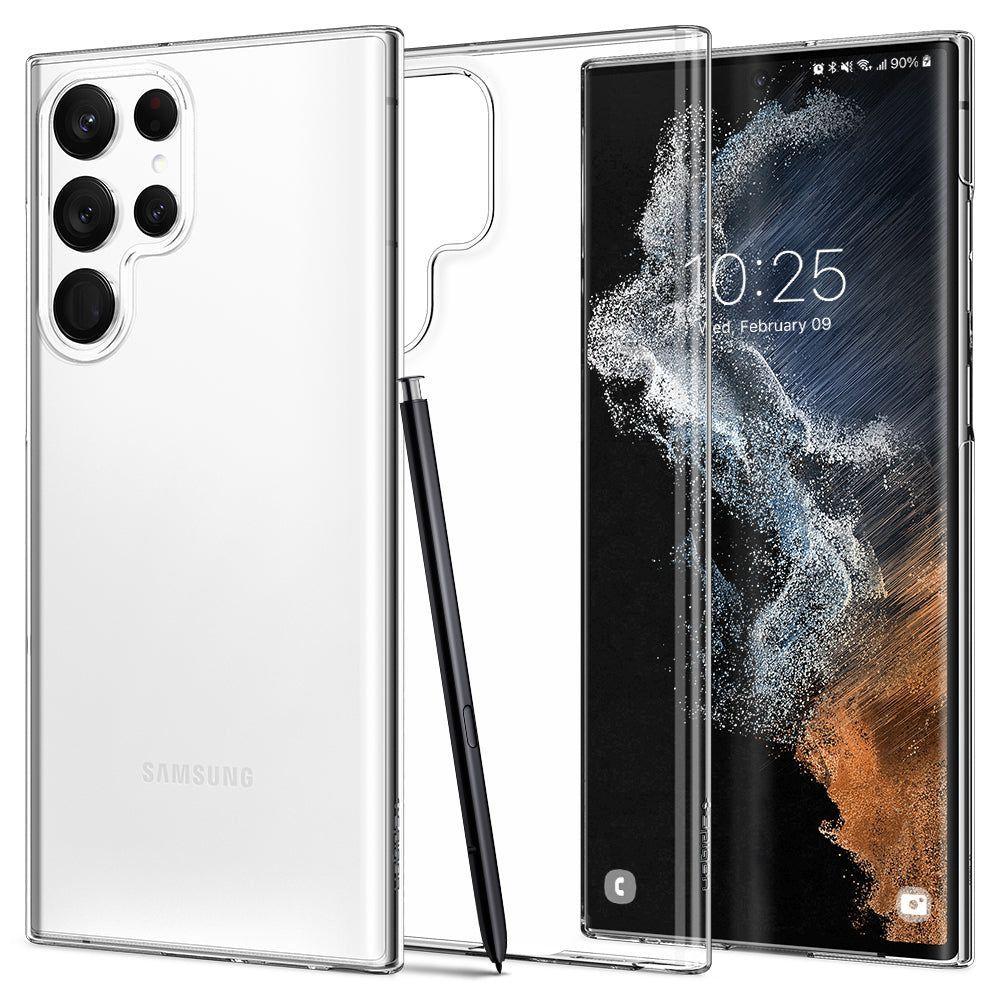 Чохол Spigen AirSkin до Samsung Galaxy S22 Ultra Crystal Clear (ACS03930)