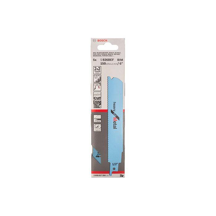 Пиляльне полотно для металу Bosch S 926 BEF (5 шт.) (2608657394)