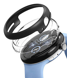 Чохол Ringke Slim Clear + Matte Black 2-pack до Google Pixel Watch 2 (S78601RS)