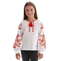 Вышиванка для девочки Птахи р.146. (маломерит на размер)