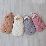 Зимовий конверт на виписку зимовий чохол у коляску конверт-чохол для новонародженого, фото 3