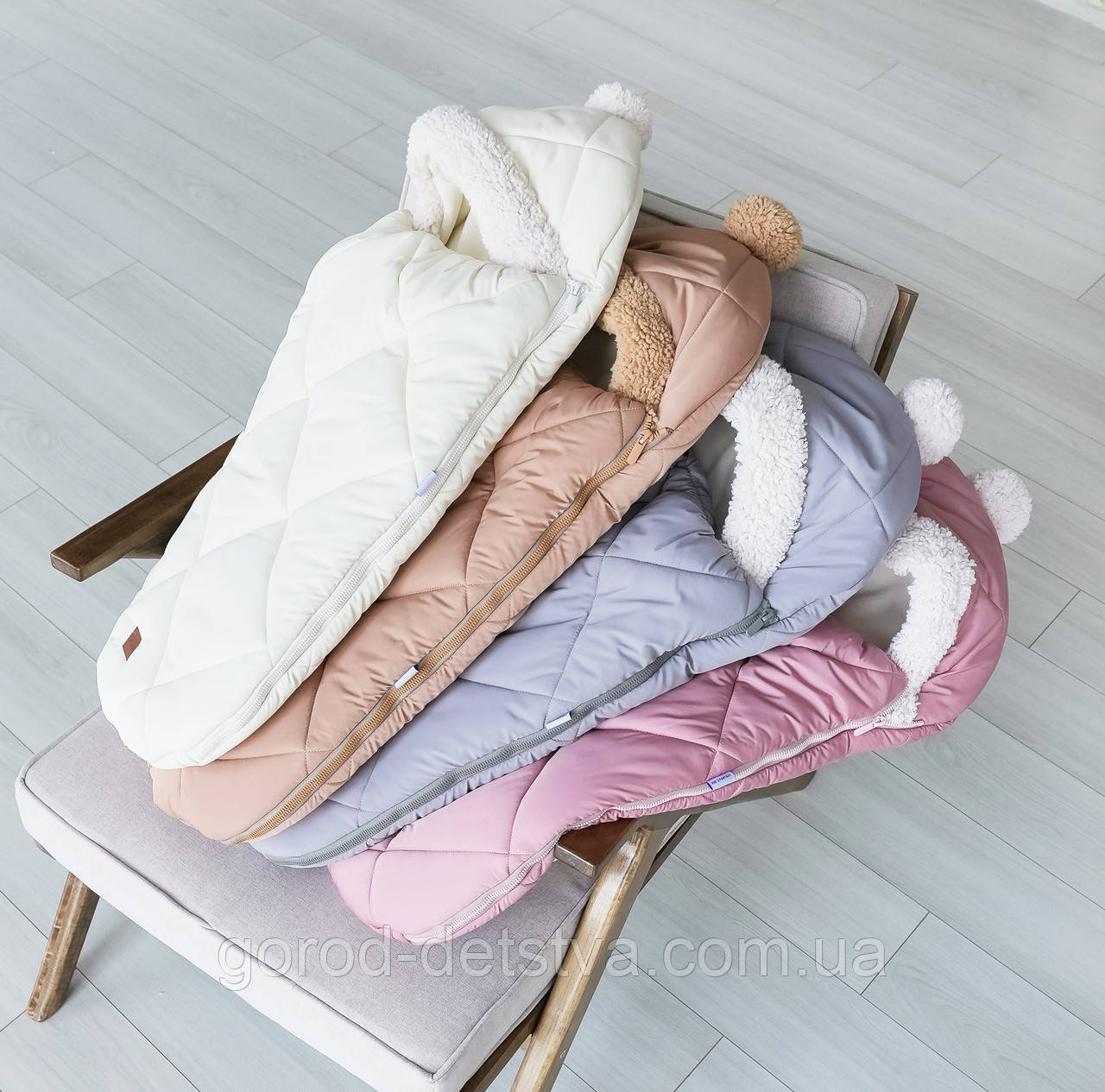 Зимовий конверт на виписку зимовий чохол у коляску конверт-чохол для новонародженого, фото 1