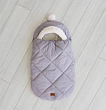 Зимовий конверт на виписку зимовий чохол у коляску конверт-чохол для новонародженого, фото 5