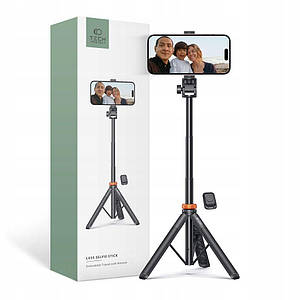 Селфі-стік Трипод Tech-Protect LO3S Wireless Selfie Stick Tripod Black (9490713934463)