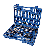 Набір інструментів (головок та ключів) із хромованадієвої сталі 108 елементів STM-108, фото 8