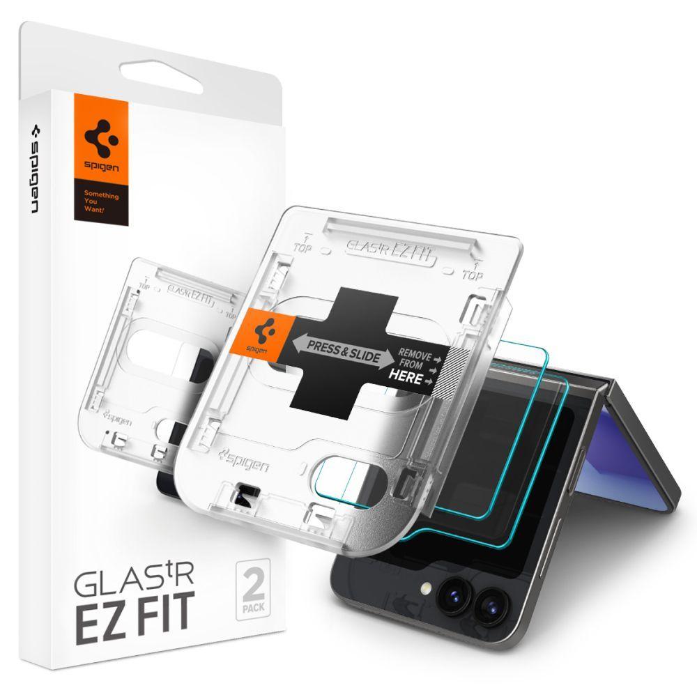 Захисне скло Spigen Glas.tR EZ FIT 2-Pack до Samsung Galaxy Flip 5/6/7 FE (AGL07972), фото 1