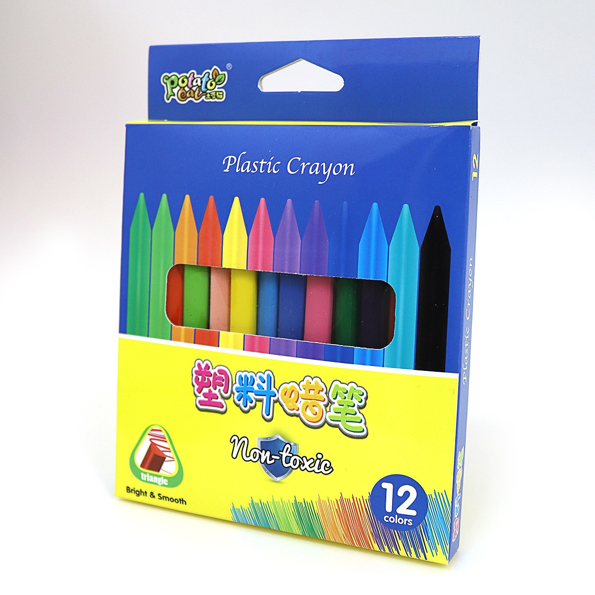 Крейда пластиково-воскова, набір 12 кольорів Crayons