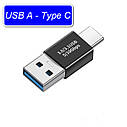 Адаптер перехідник з'єднувач USB 3.0\3.1 Male - Type C Male Black, фото 5