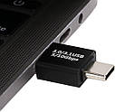 Адаптер перехідник з'єднувач USB 3.0\3.1 Male - Type C Male Black, фото 2