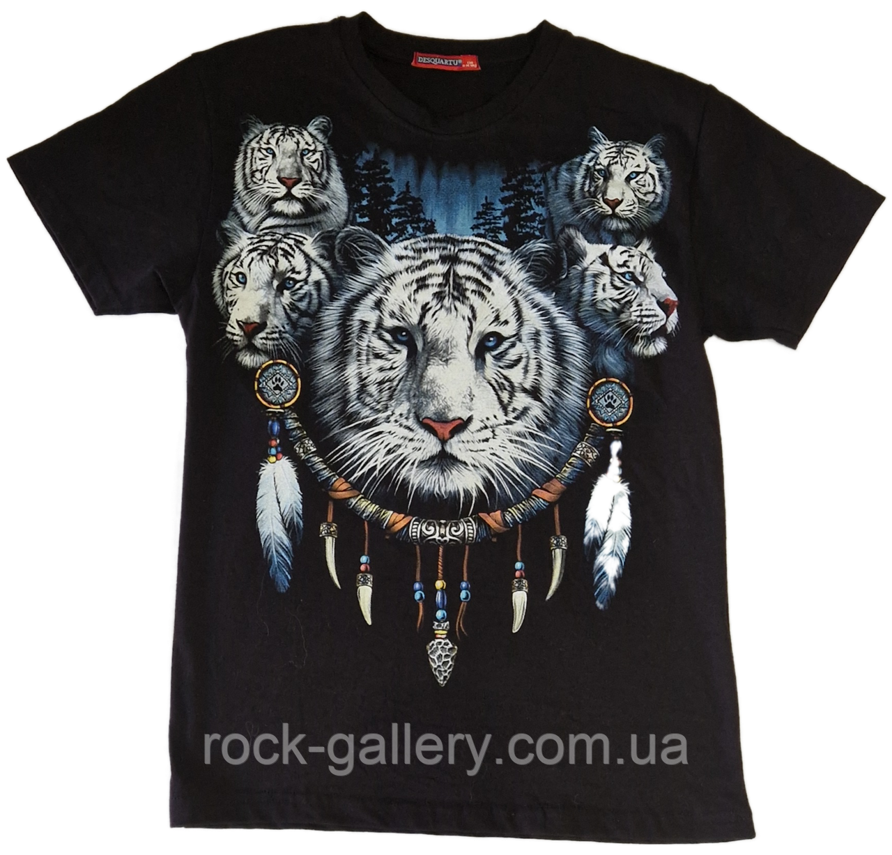 Футболка подростковая " Тигр" рост 130 см, фото 1