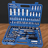 Набір інструментів (головок та ключів) із хромованадієвої сталі 108 елементів STM-108, фото 2