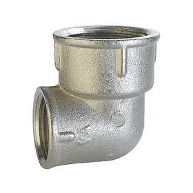 Коліно перехідне VLMZ 3/4"х1/2", вн., нікель
