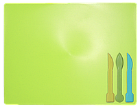 Дощечка для пластиліна, 3 стека, салатовий ZB.6910-15