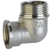 Коліно перехідне VLMZ 3/4"х1/2", зов.-вн., нікель