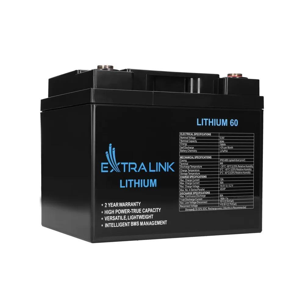 Акумулятор Extralink LiFePO4 60Ah 12,8V , Гарантія, фото 1
