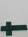 Зелений оніксовий кулон. Кулон хрест із натуральним оніксом, фото 5