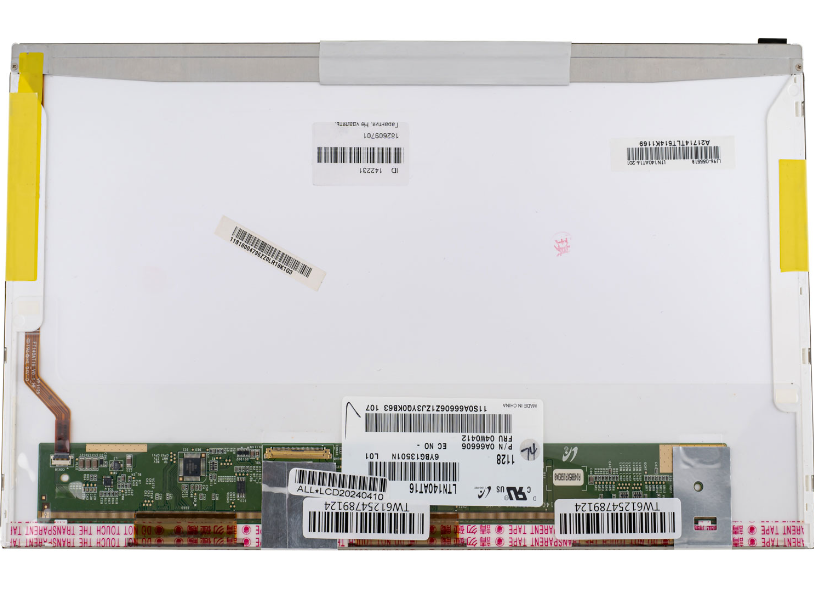 Матриця 14.0 LTN140AT16 (1366*768, 40pin, LED, NORMAL, глянцева, роз'єм ліворуч знизу) для ноутбука (renew)