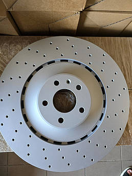 Гальмівний диск перфорований передній Audi A8 D4 Ауді 4H0615301T