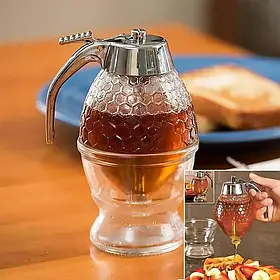 Пляшка-диспенсер для меду Honey Dispenser (соусів) Ковба дозатор для варіння ручний на підставці SV227