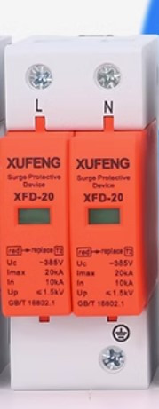 Пристрій захисту 2P XFD-20 385 V 10-20 KA від імпульсних перенапруг УЗІП змінного струму