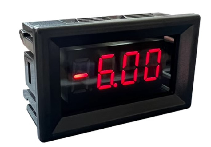 Вольтметр 0-200 В з індикатором +- (червоні цифри)